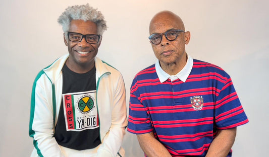 Cross Colours founders Carl Jones  and TJ Walker, the founders of 90's  hip-hop streetwear fashion
